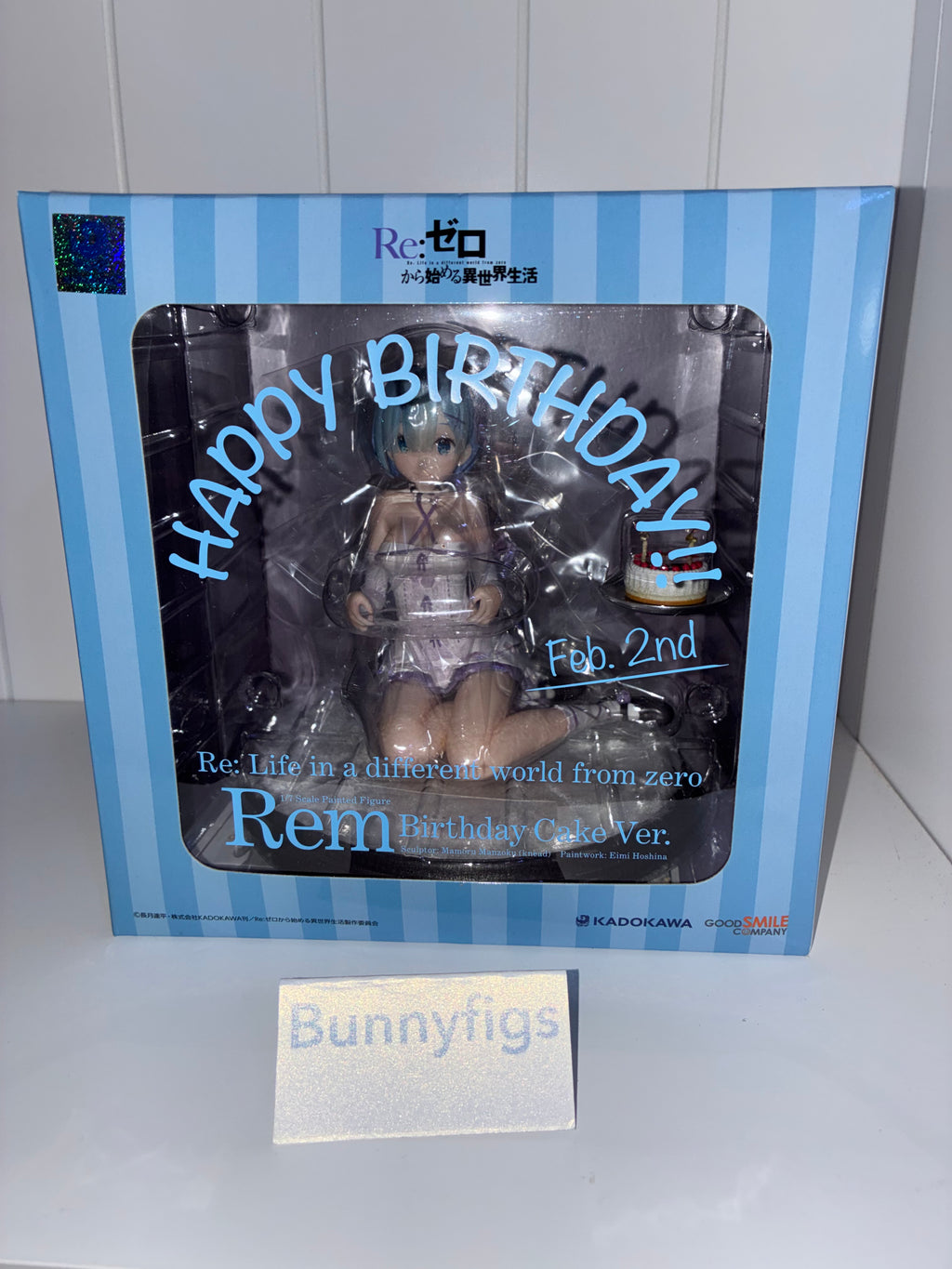 Re:Zero kara Hajimeru Isekai Seikatsu Rem 1/7 Birthday Cake ver. Figure – Official Good Smile Company-Preowned