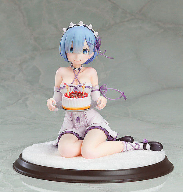 Re:Zero kara Hajimeru Isekai Seikatsu Rem 1/7 Birthday Cake ver. Figure – Official Good Smile Company-Preowned