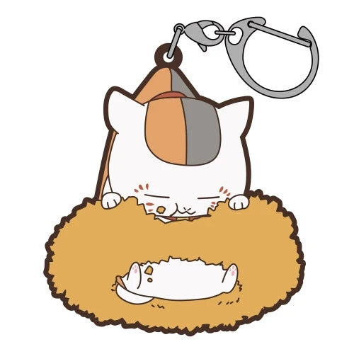 Natsume's Book of Friends Nyanko-Sensei with Taiyaki Tsumamare Rubber Keychain – Official COSPA