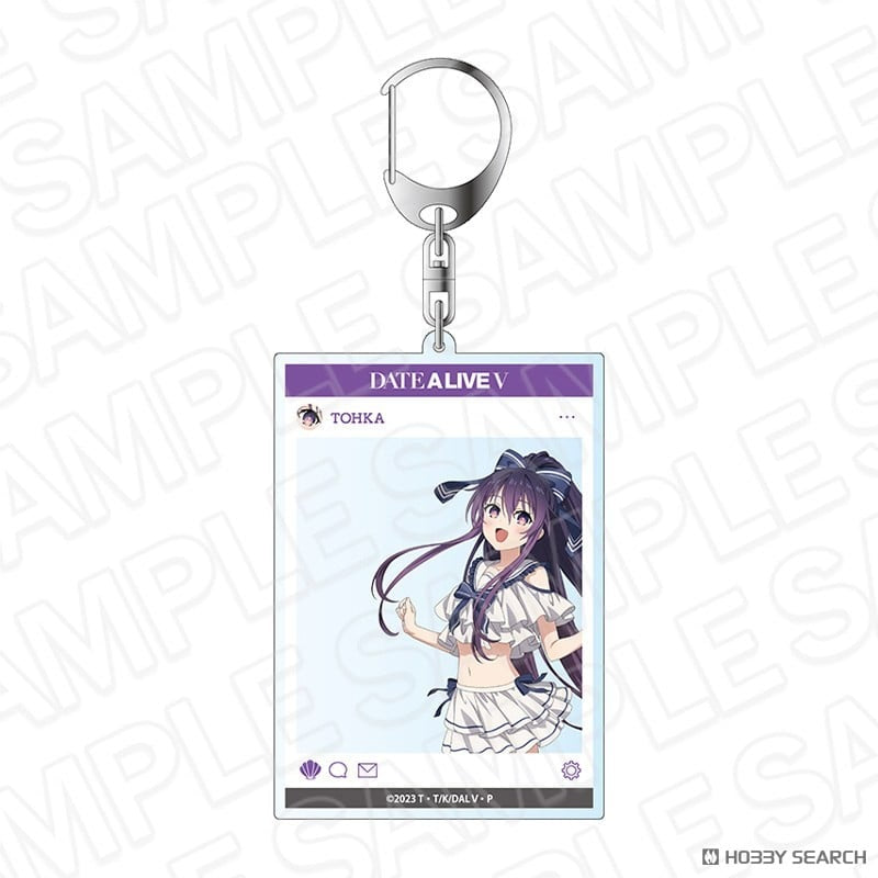 Date A Live V Tohka Yatogami SNS-Style Acrylic Keychain (Marine Ver.) – Official Content Seed