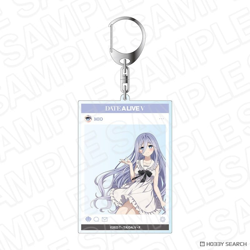 Date A Live V Mio Takamiya SNS-Style Acrylic Keychain (Marine Ver.) – Official Content Seed
